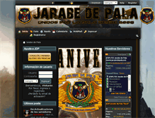 Tablet Screenshot of jarabedepala.com